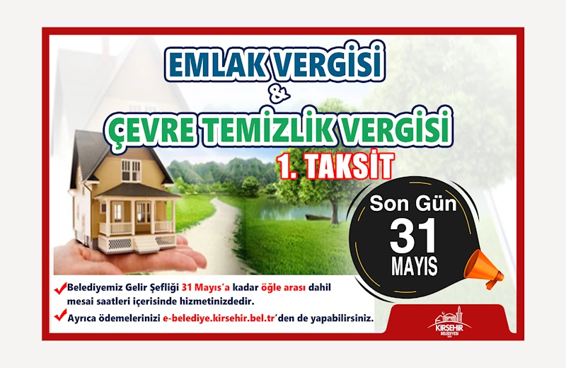 KIRŞEHİR BELEDİYESİ GELİR ŞEFLİĞİ VEZNELERİ ÖĞLE ARALARI DA AÇIK