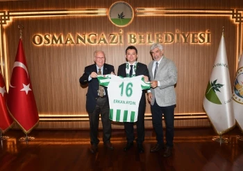 Bursaspor Yönetiminden Başkan Aydın’a Ziyaret