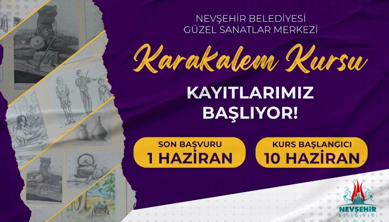 Güzel Sanatlar Merkezi’nde “Karakalem Resim Kursu” Açılacak