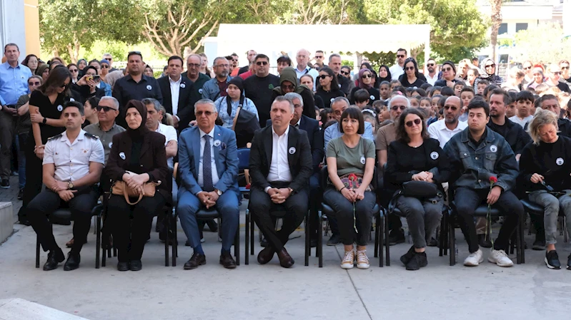 Trafik kazasında hayatını kaybeden öğretmen Erkan Şahin için anma töreni