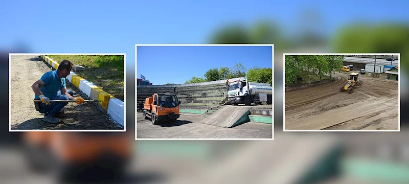 FESTİVAL SAHASINDA DÜZENLEME ÇALIŞMALARI YAPILIYOR