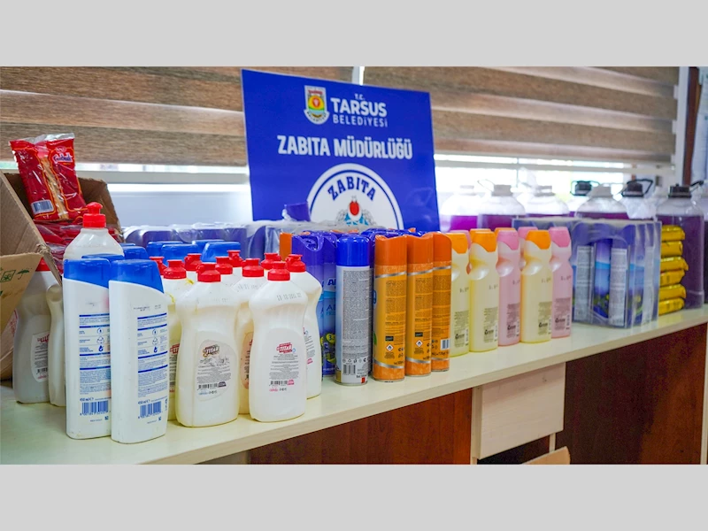 TARSUS BELEDİYESİ SON KULLANMA TARİHİ GEÇMİŞ ÜRÜNLERİ ELE GEÇİRDİ