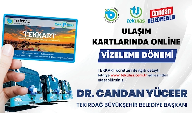 ULAŞIM KARTLARINDA ONLİNE VİZELEME DÖNEMİ