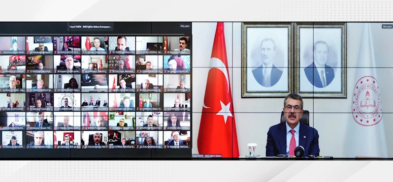 BAKAN YUSUF TEKİN, İL VE İLÇE MİLLÎ EĞİTİM MÜDÜRLERİYLE BİR ARAYA GELDİ