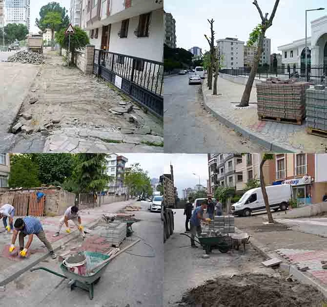 KARTAL’IN CADDE VE SOKAKLARI MODERN BİR GÖRÜNÜME KAVUŞUYOR