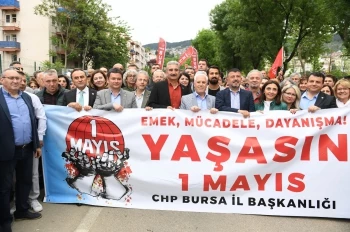 Başkan Aydın 1 Mayıs Yürüyüşüne Katıldı