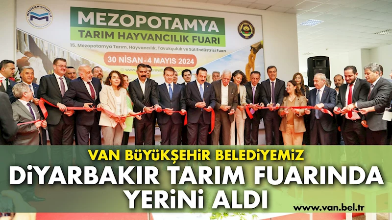 DİYARBAKIR TARIM FUARINDA YERİMİZİ ALDIK