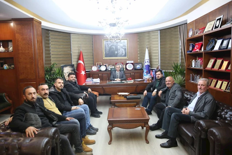 TRABZON PAZARCILAR ODASI VE KAŞÜSTÜ MAHALLE MUHTARIMIZ BAŞKANIMIZI ZİYARET ETTİ