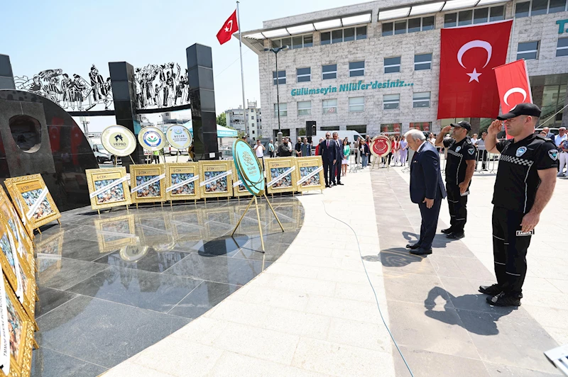 Nilüfer’de 19 Mayıs kutlamaları çelenk töreniyle başladı