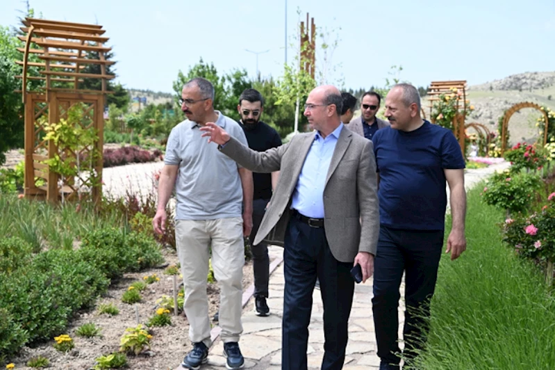 Tüm renk ve kokularıyla Seyir Tepesi’ni süsleyen SELÇUKLU KOKU BAHÇESİ, ZİYARETÇİLERİNİ BEKLİYOR