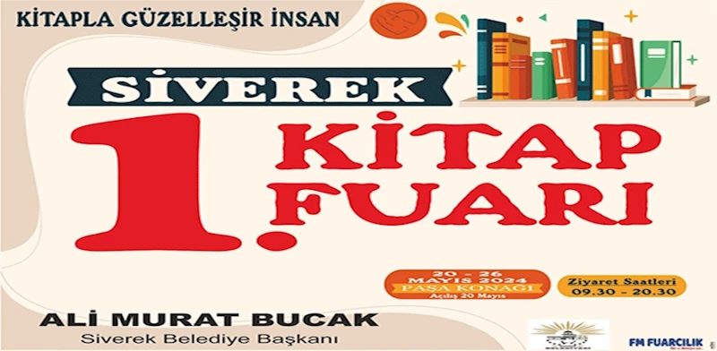 SİVEREK BELEDİYESİ, KİTAP FUARINA EV SAHİPLİĞİ YAPIYOR