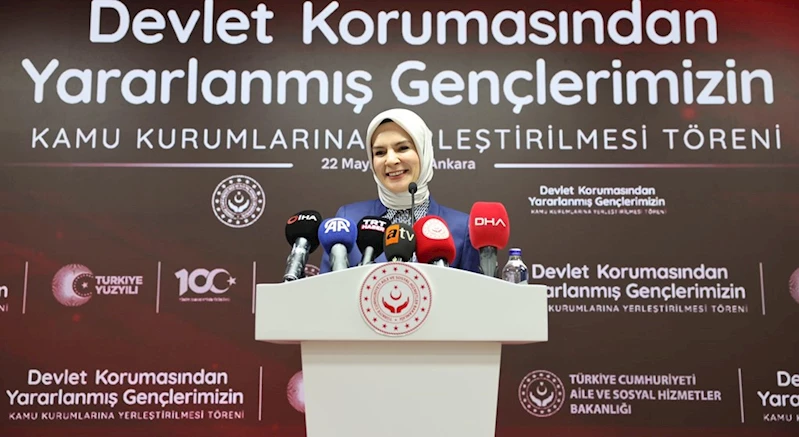 Bakanımız Mahinur Özdemir Göktaş Devlet Korumasından Yararlanmış Gençlerin Kamu Kurumlarına Yerleştirilmesi Kura Töreni’ne Katıldı
