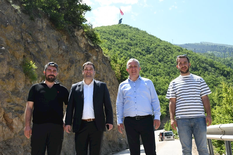 BAŞKAN ERDEM ATATEPE YOLUNDA İNCELEMELERDE BULUNDU