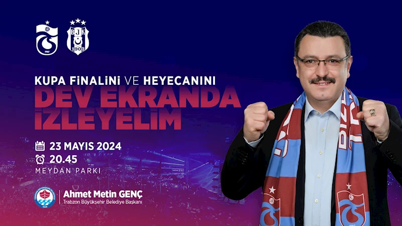 TRABZON BÜYÜKŞEHİR BELEDİYESİ MAÇ İÇİN DEV EKRAN KURUYOR