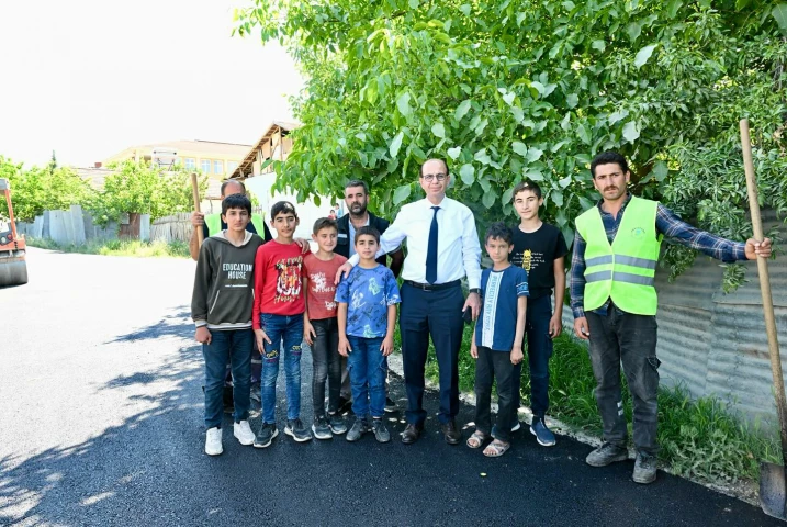 Başkan Geçit, Kiltepe Mahallesinde Asfaltlanan Bağlantı Yolunu İnceledi