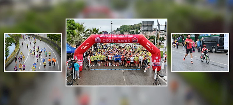 21 KİLOMETRELİK 7. RUNKERASUS GİRESUN YARI MARATONU KOŞULDU