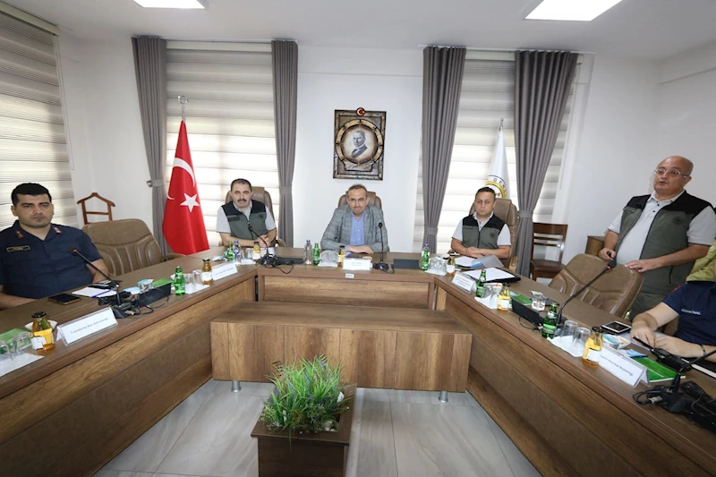Orman yangınlarıyla mücadele komisyonu toplandı