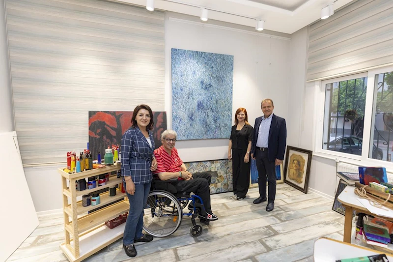 Başkan Seçer, Dünyaca Ünlü Ressam Ahmet Yeşil İle Bir Araya Geldi
