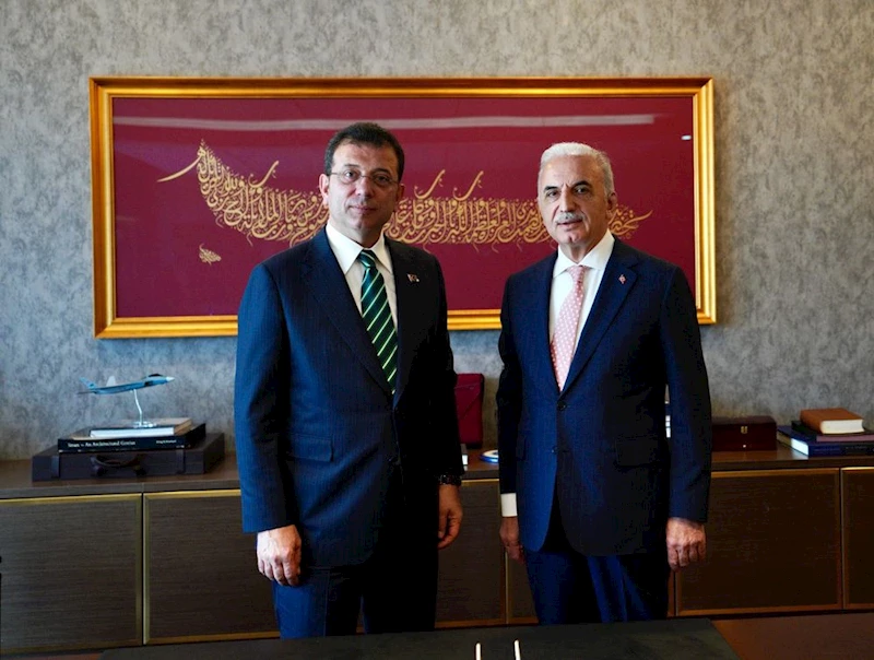 ÜMRANİYE BELEDİYE BAŞKANINI MAKAMINDA TEBRİK ETTİ