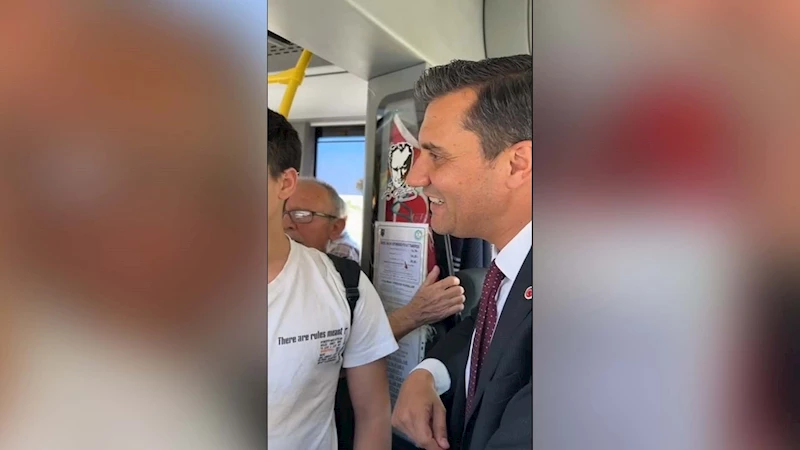 Başkan Zeyrek Otobüsü Durdurdu, Yolcuyu Almayan Şoföre Uyarılarda Bulundu