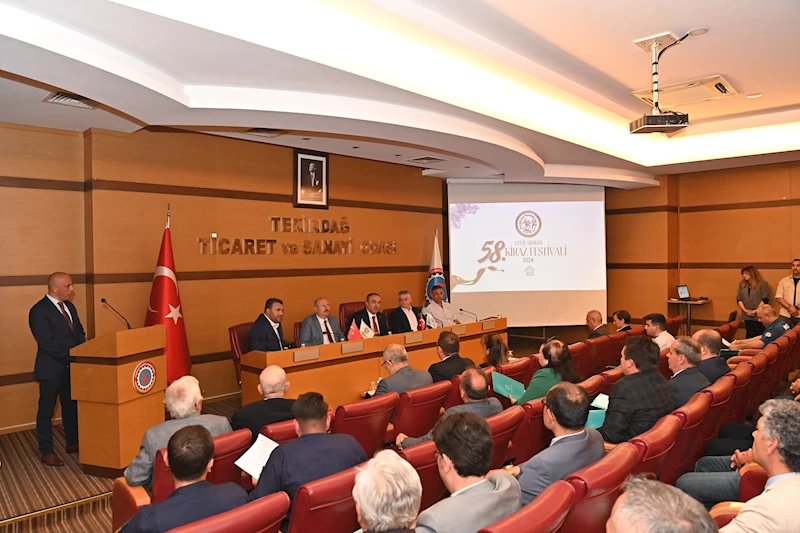 58. Uluslararası Tekirdağ Kiraz Festivali İcra Komitesi Toplandı