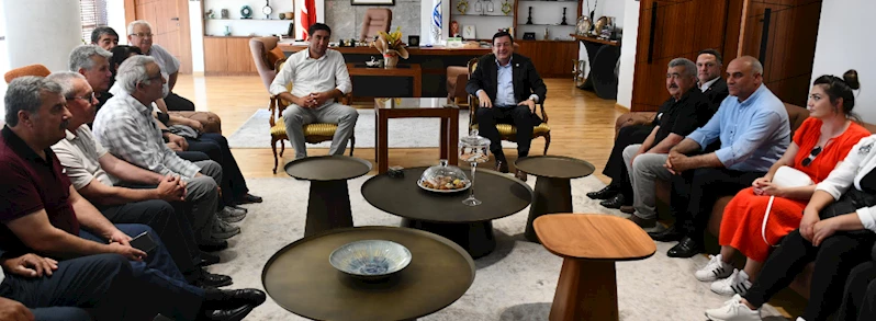 CHP Ezine İlçe Yönetiminden Başkan Erkek