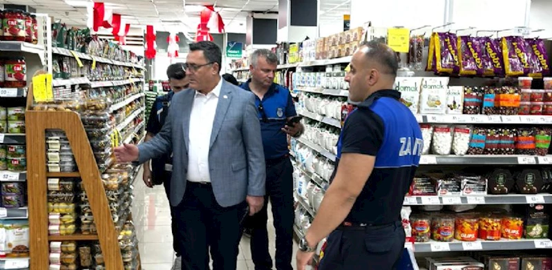 Zabıta Ekiplerinden Zincir Marketlere Denetim