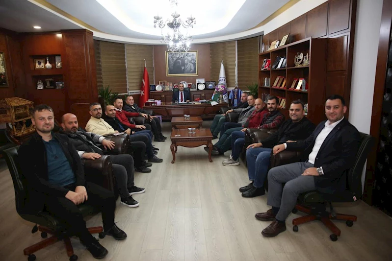 SANCAK MAHALLE ESNAFLARIMIZDAN BAŞKANIMIZA HAYIRLI OLSUN ZİYARETİ