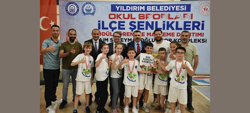 YILDIRIM’DA İLKOKULLU SPORCULAR ÖDÜLLENDİRİLDİ
