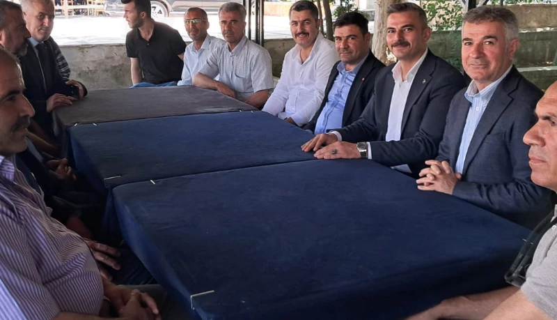 MHP ADIYAMAN İL BAŞKANI ALİ ÖNAT VE İLÇE YÖNETİMİ BAŞKAN ERCAN ÖNCEBEYE HAYIRLI OLSUN ZİYARETİNDE BULUNDULAR