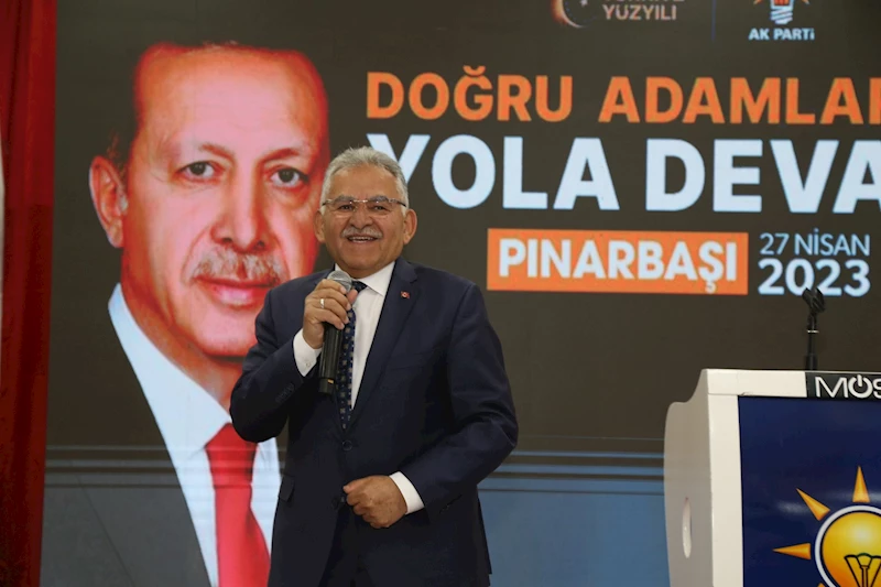 Başkan Büyükkılıç’tan 5 Yılda 21 Kez Ziyaret Ettiği Pınarbaşı’ya Yaklaşık 500 Milyon TL’lik Yatırım