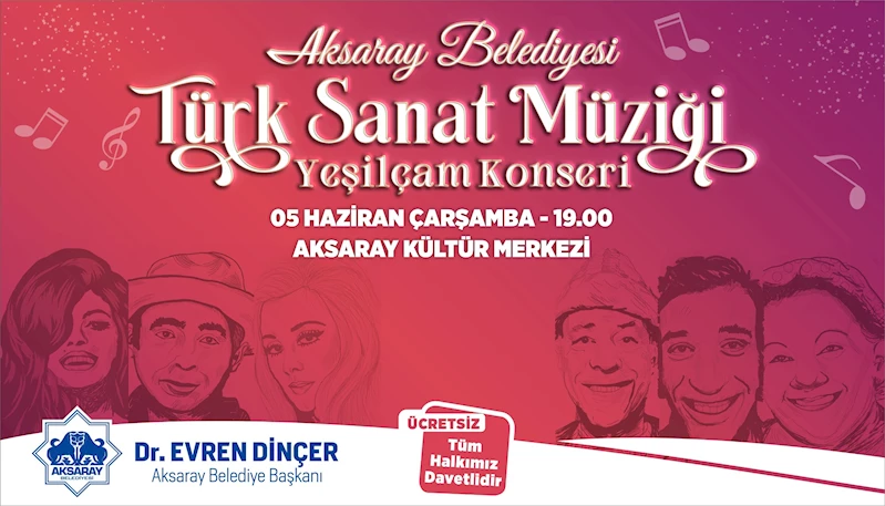 TÜRK SANAT VE TÜRK HALK MÜZİĞİNİN EN SEÇKİN ESERLERİ ATATÜRK KÜLTÜR MERKEZİNDE İCRA EDİLECEK