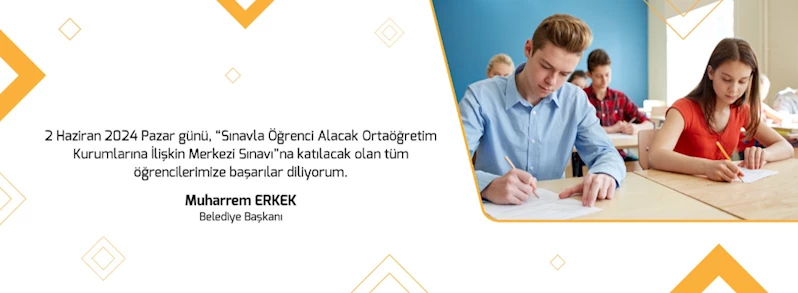 Sınava Girecek Öğrencilerimize Başarılar Diliyoruz