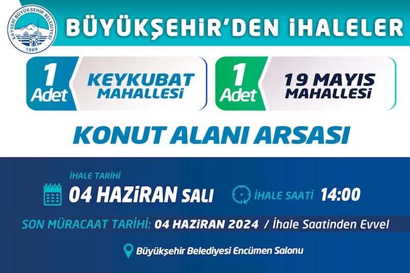 Büyükşehir’den İhaleler