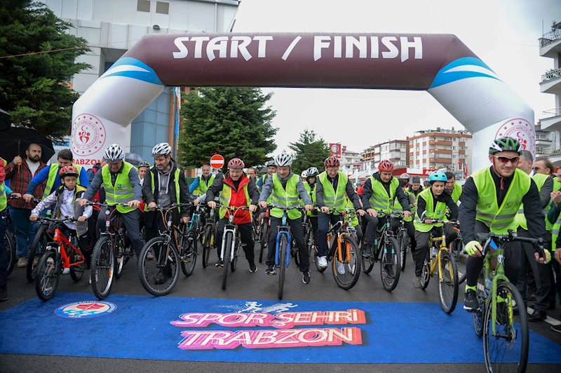 TRABZON’DA PEDALLAR SAĞLIK İÇİN ÇEVRİLDİ