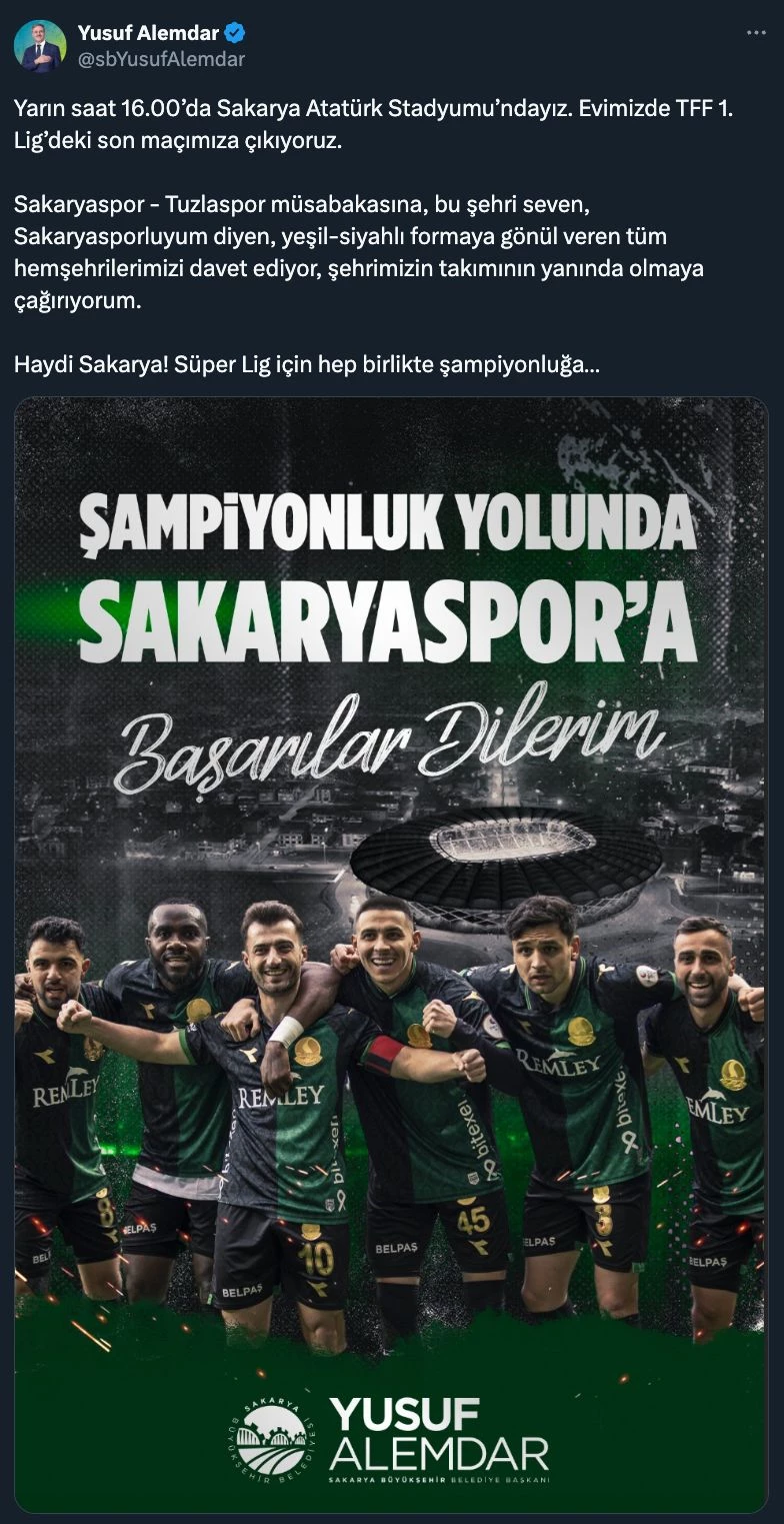 Süper Lig için hep birlikte stadyumda buluşalım