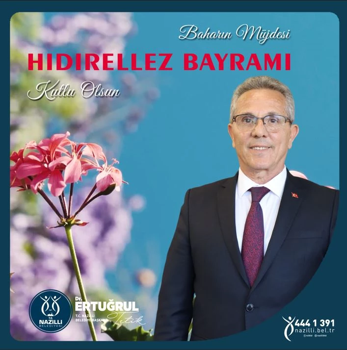 Başkan Tetik; “Hıdrellez Bayramımız kutlu olsun”