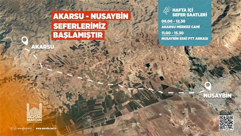 Nusaybin-Akarsu Otobüs Seferleri Başladı