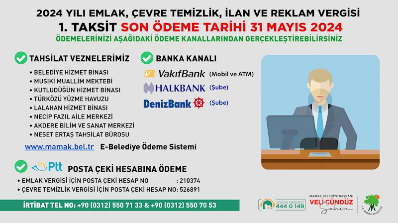 Mamak Belediyesi’nden Vergi Uyarısı