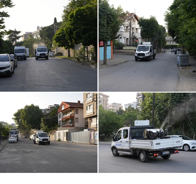 KARTAL BELEDİYESİ, İLÇEDE UÇKUN VE LARVA İLE MÜCADELE KAPSAMINDA İLAÇLAMA ÇALIŞMALARINA BAŞLADI