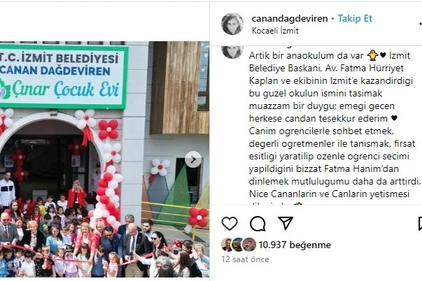 PROF. DR. CANAN DAĞDEVİREN’DEN İZMİT’E ÖVGÜ DOLU PAYLAŞIM