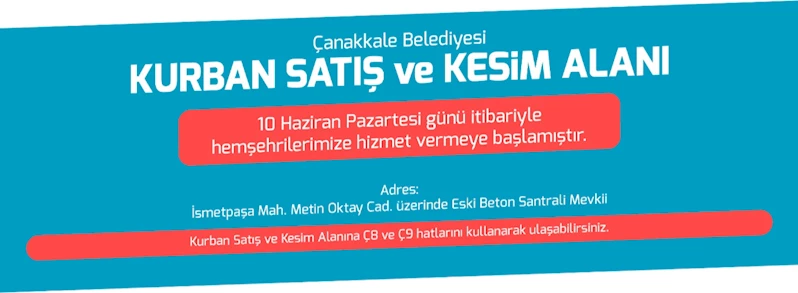 Kurban Satış ve Kesim Alanına İlişkin Bilgilendirme ve Önemli Duyurular