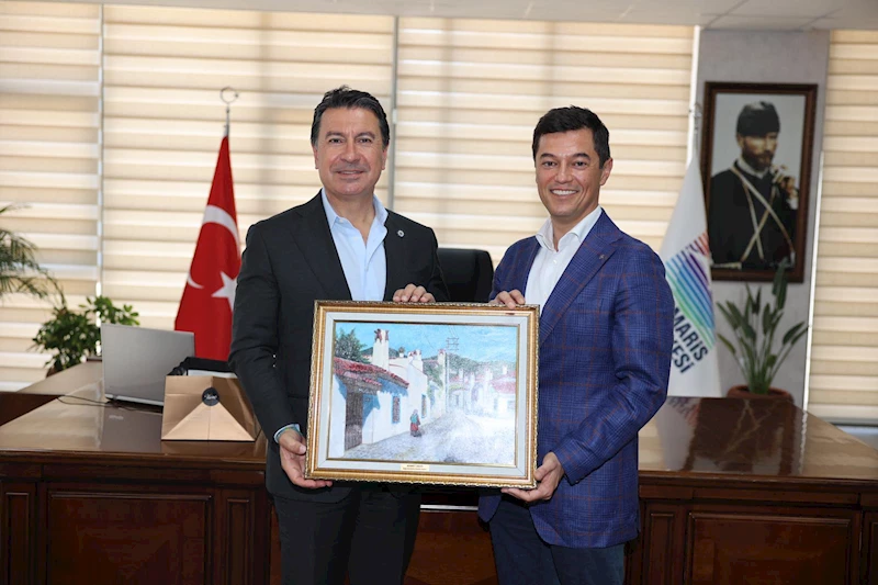 Başkan Aras Marmaris Belediye Başkanı Acar Ünlü’yü Ziyarette Konuştu; “Hiç Kimse Kaçak Yapım Legalleşecek Ümidinde Olmamalı”