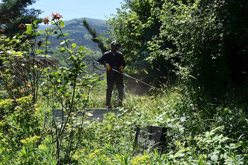 PARK VE BAHÇELER MÜDÜRLÜĞÜ, MEZARLIKLARIMIZDA TEMİZLİK ÇALIŞMASI BAŞLATTI
