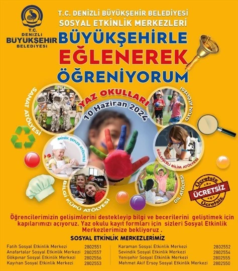 Haydi çocuklar yaz okuluna