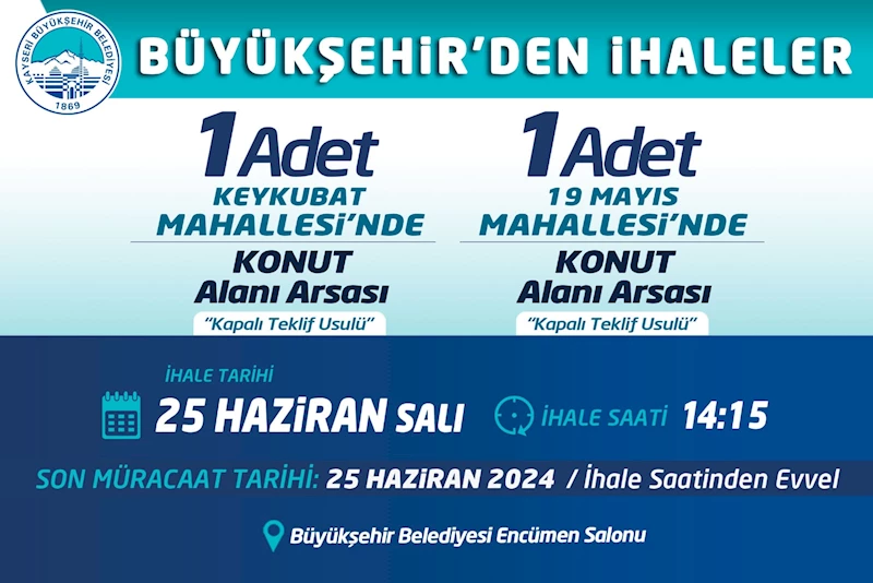 Büyükşehir’den İhaleler