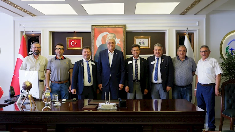 -ROTARY KULÜBÜ’NDEN BAŞKAN BAKKALCIOĞLU’NA ZİYARET
