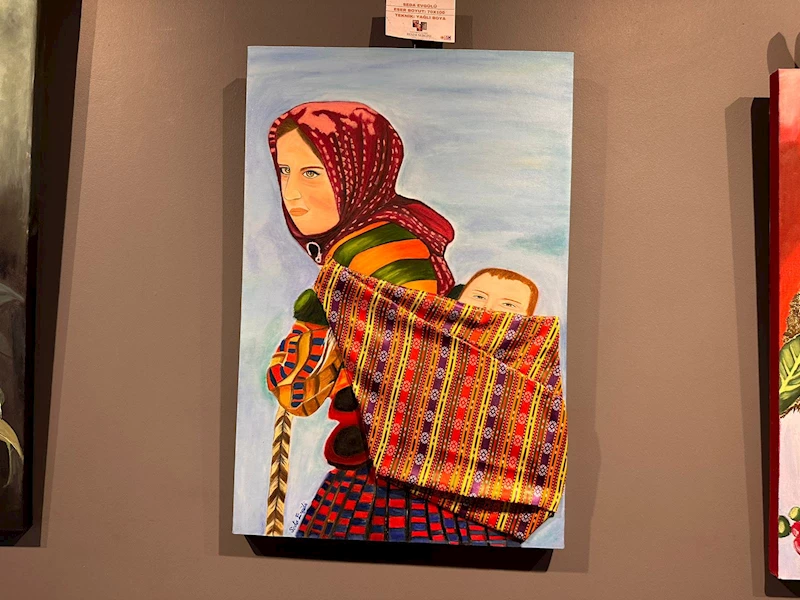 YAĞLI BOYA VE EBRU SERGİSİ, ŞSG’DE AÇILDI