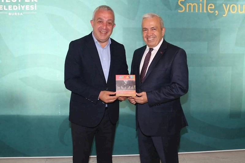 BELEDİYE BAŞKANIMIZ SAYIN BİLGEHAN ERDEM, NİLÜFER BELEDİYE BAŞKANI ŞADİ ÖZDEMİR’İ MAKAMINDA ZİYARET ETTİ.