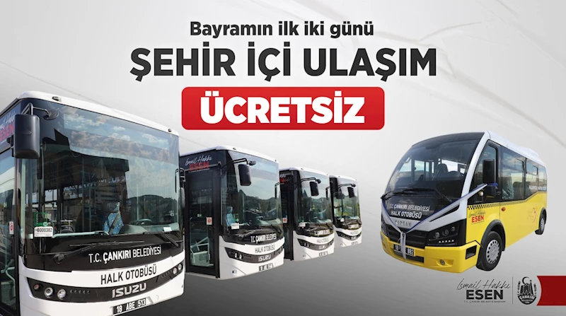 Halk Otobüsleri Bayramın İlk İki Günü Ücretsiz
